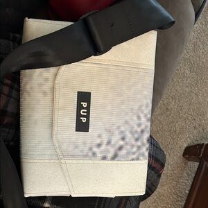 Cream and Black Crossbody Bag